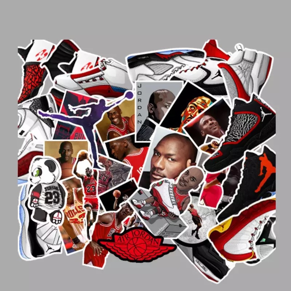 WeFlipKicks Jordan Vinyl Stickers 25pcs